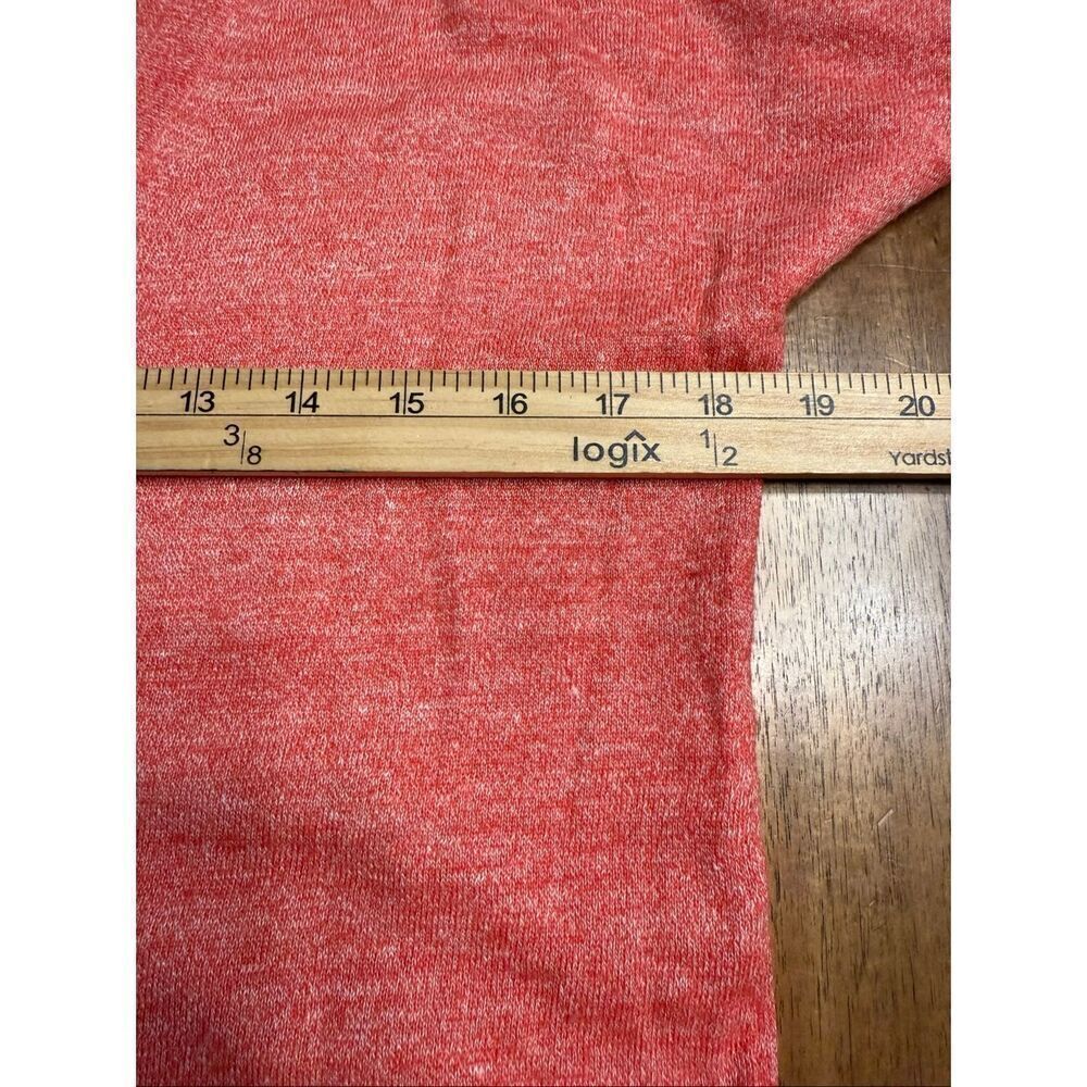 J.CREW Women’s Coral Merino Wool/ Linen Blend V-neck Sweater Size XXS - Picture 7 of 8